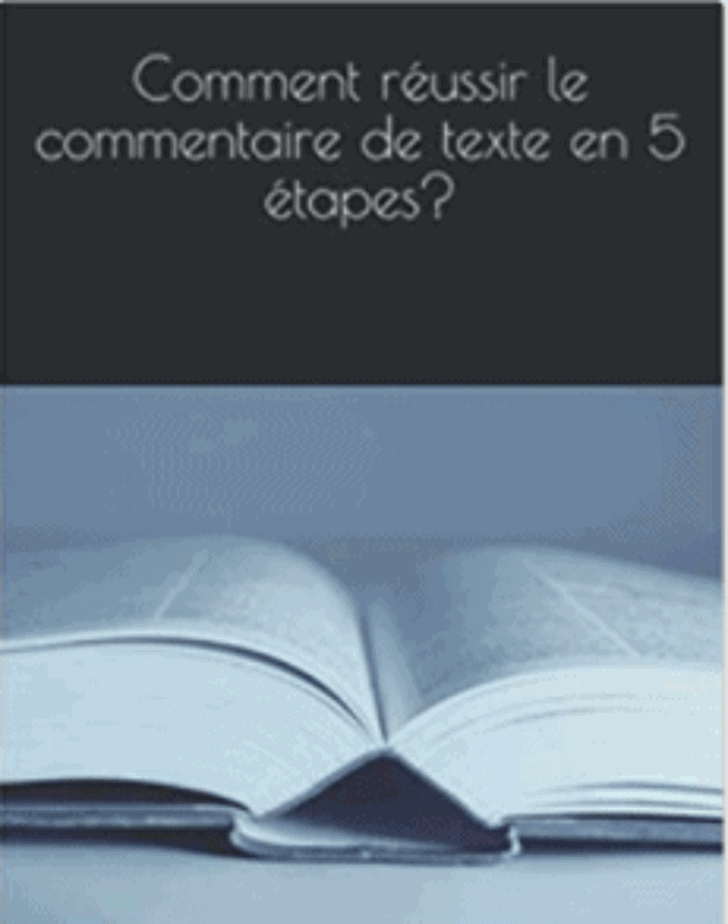 On voit le livre pour réviser la méthode du commentaire pour l'oral du bac de français 2021.