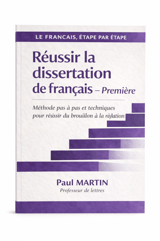 On voit le manuel sur la dissertation expliquée étape par étape.